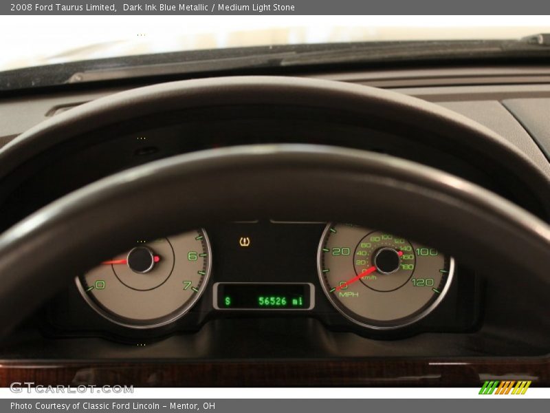 Dark Ink Blue Metallic / Medium Light Stone 2008 Ford Taurus Limited