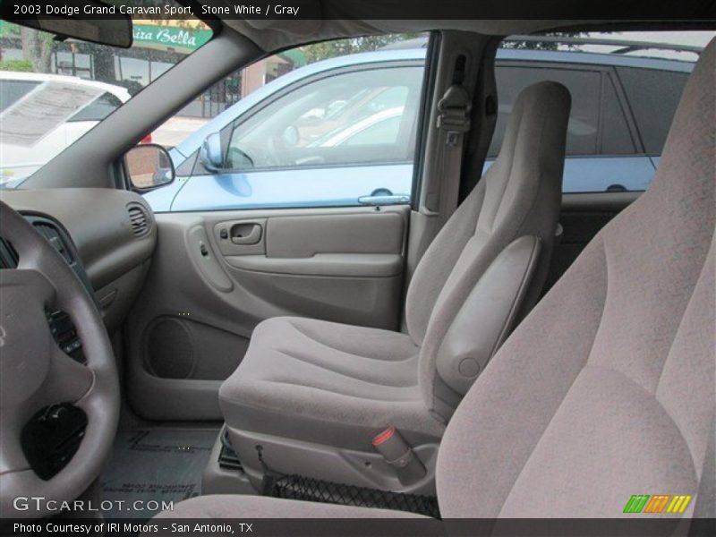 Stone White / Gray 2003 Dodge Grand Caravan Sport