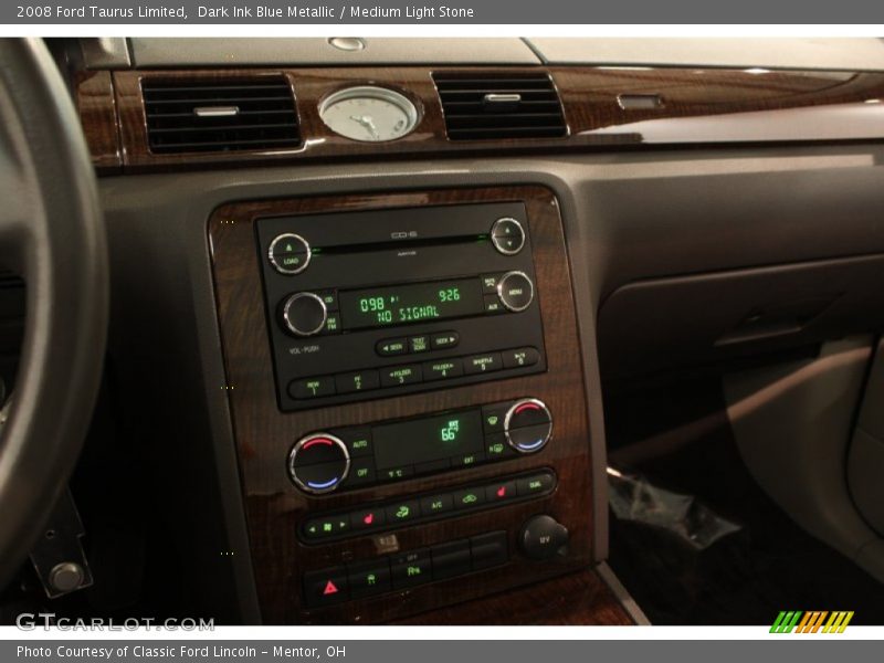 Dark Ink Blue Metallic / Medium Light Stone 2008 Ford Taurus Limited