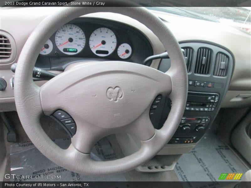 Stone White / Gray 2003 Dodge Grand Caravan Sport