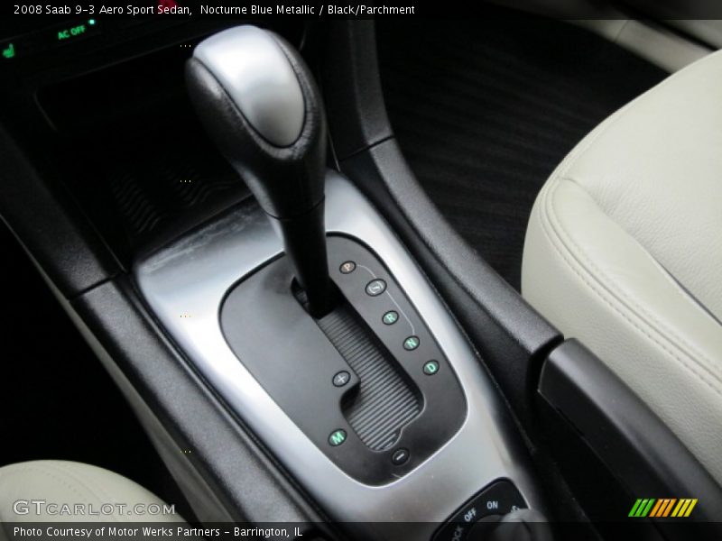 Nocturne Blue Metallic / Black/Parchment 2008 Saab 9-3 Aero Sport Sedan