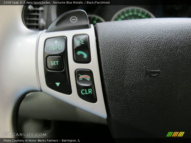 Nocturne Blue Metallic / Black/Parchment 2008 Saab 9-3 Aero Sport Sedan