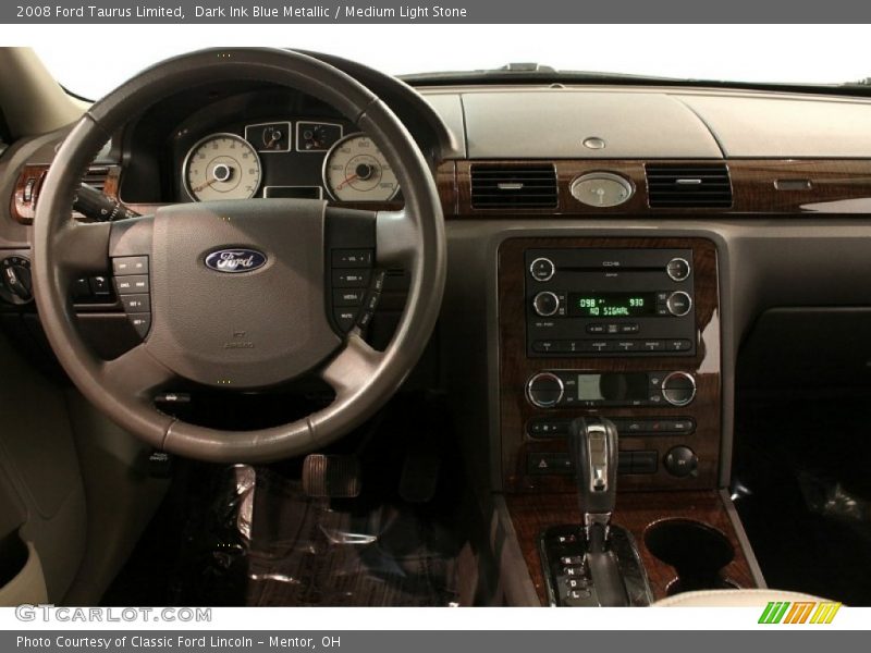Dark Ink Blue Metallic / Medium Light Stone 2008 Ford Taurus Limited