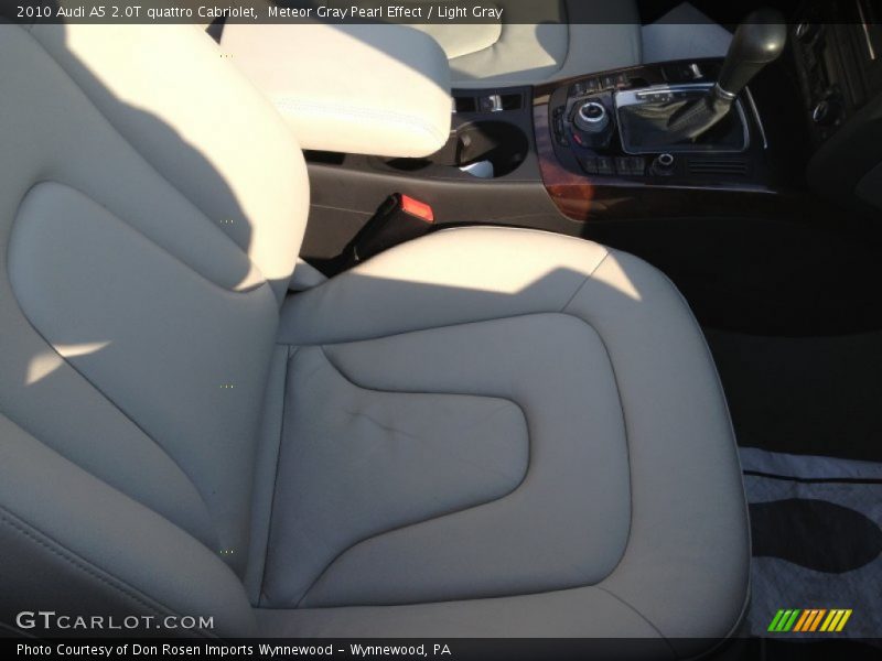 Meteor Gray Pearl Effect / Light Gray 2010 Audi A5 2.0T quattro Cabriolet