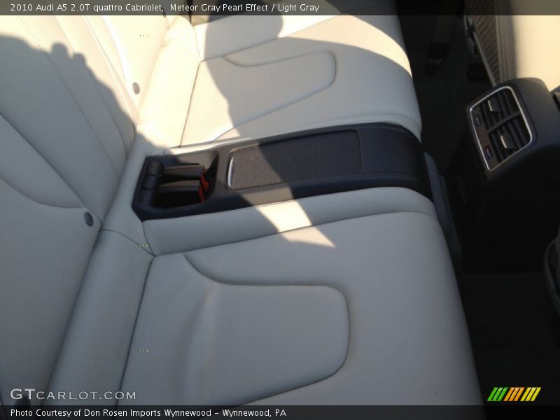 Meteor Gray Pearl Effect / Light Gray 2010 Audi A5 2.0T quattro Cabriolet
