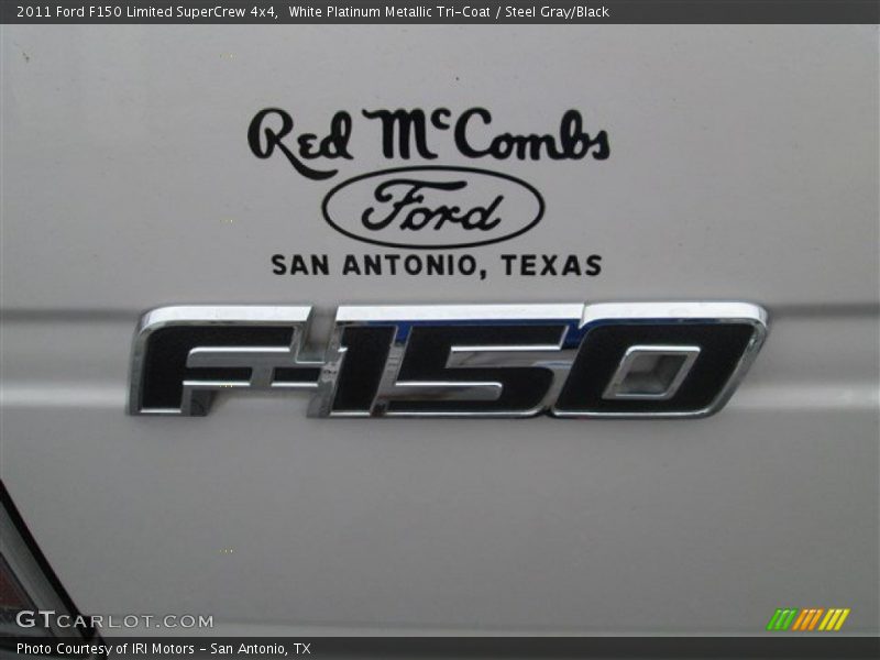 White Platinum Metallic Tri-Coat / Steel Gray/Black 2011 Ford F150 Limited SuperCrew 4x4