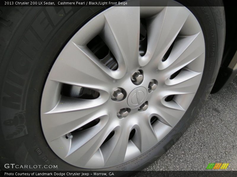 Cashmere Pearl / Black/Light Frost Beige 2013 Chrysler 200 LX Sedan