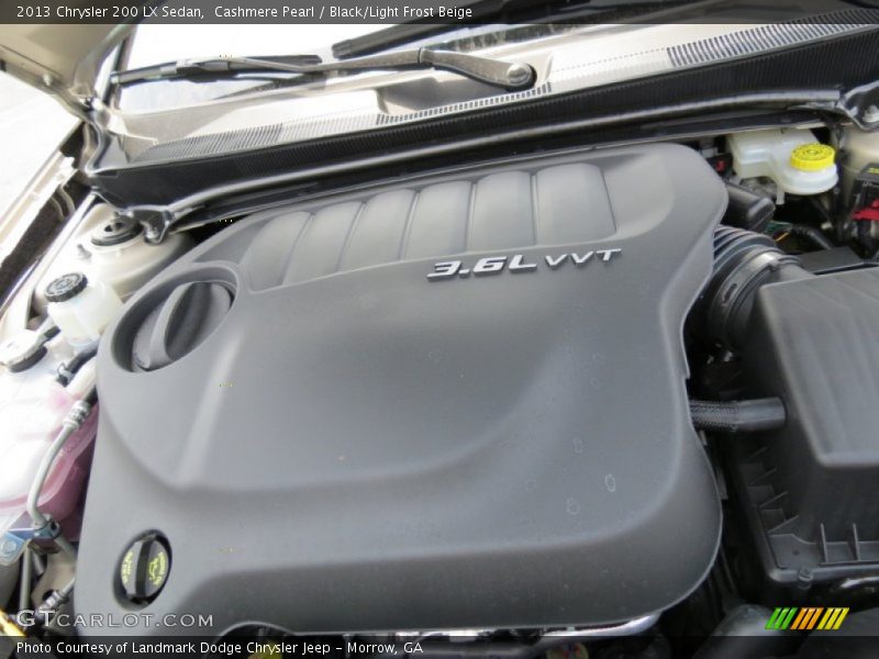 Cashmere Pearl / Black/Light Frost Beige 2013 Chrysler 200 LX Sedan