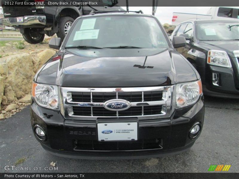 Ebony Black / Charcoal Black 2012 Ford Escape XLT