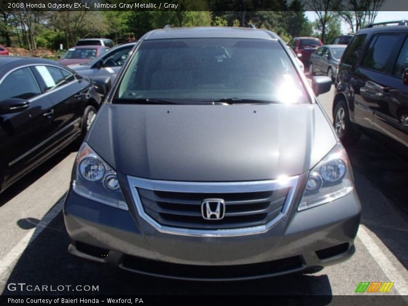 Nimbus Gray Metallic / Gray 2008 Honda Odyssey EX-L
