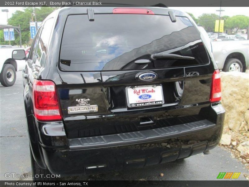 Ebony Black / Charcoal Black 2012 Ford Escape XLT