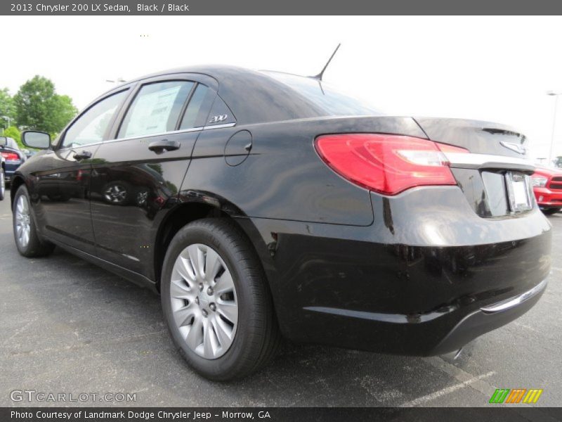 Black / Black 2013 Chrysler 200 LX Sedan