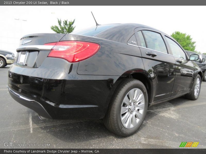 Black / Black 2013 Chrysler 200 LX Sedan