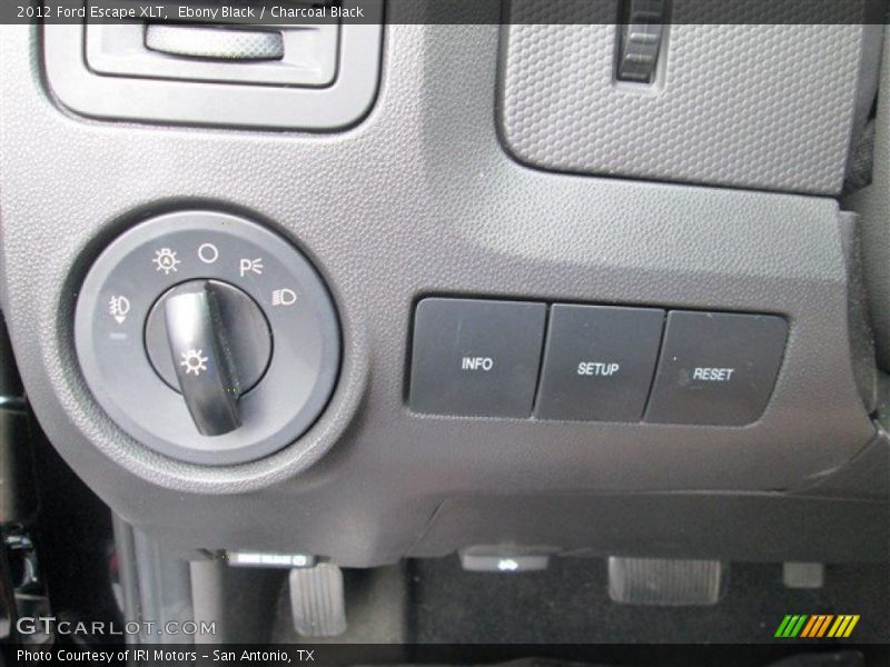 Ebony Black / Charcoal Black 2012 Ford Escape XLT