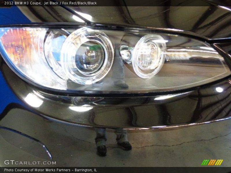 Jet Black / Fox Red/Black/Black 2012 BMW M3 Coupe
