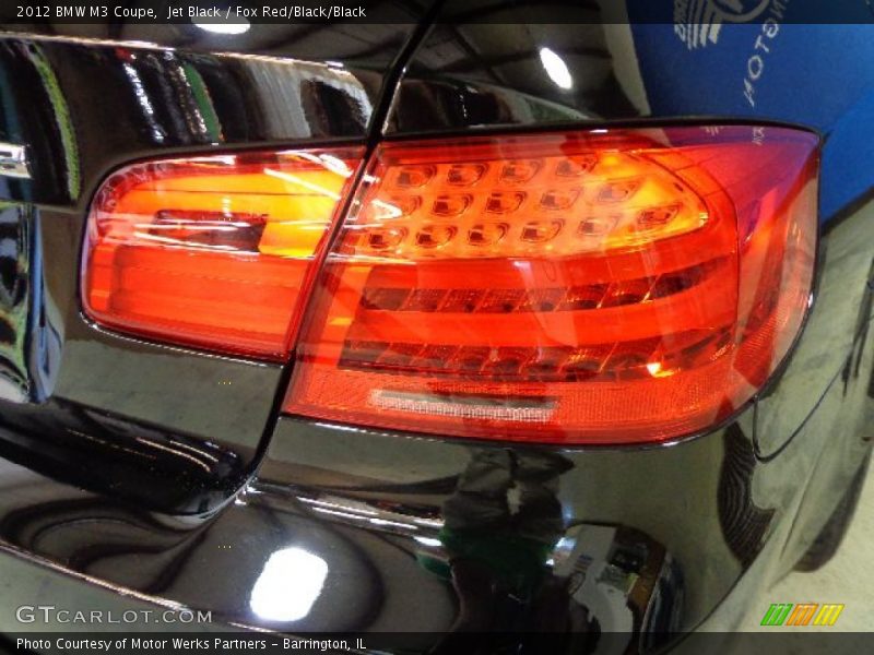 Jet Black / Fox Red/Black/Black 2012 BMW M3 Coupe