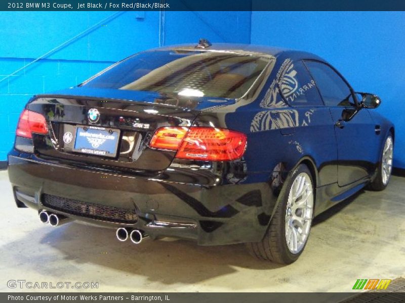 Jet Black / Fox Red/Black/Black 2012 BMW M3 Coupe