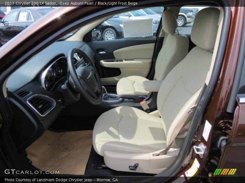  2013 200 LX Sedan Black/Light Frost Beige Interior