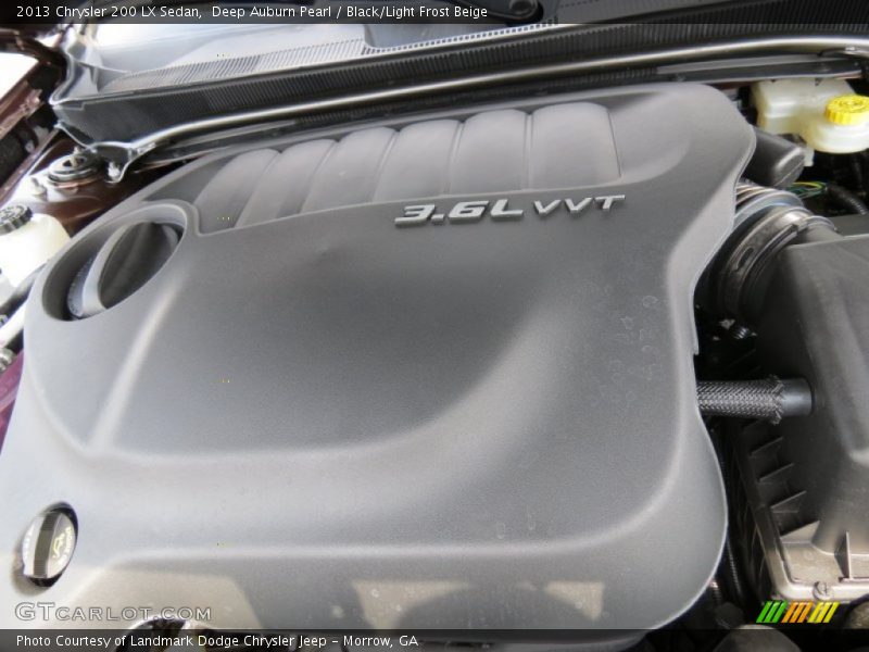 Deep Auburn Pearl / Black/Light Frost Beige 2013 Chrysler 200 LX Sedan