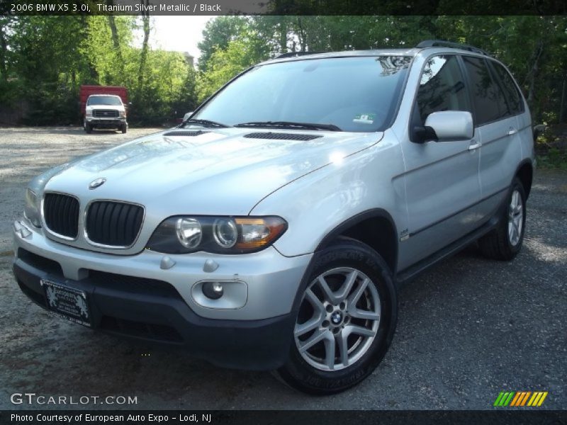 Titanium Silver Metallic / Black 2006 BMW X5 3.0i