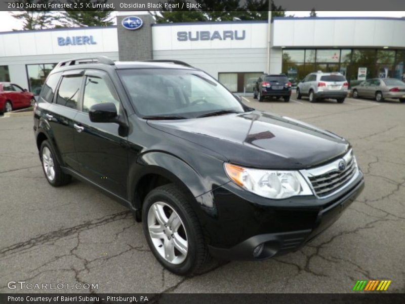 Obsidian Black Pearl / Black 2010 Subaru Forester 2.5 X Limited