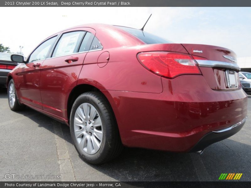Deep Cherry Red Crystal Pearl / Black 2013 Chrysler 200 LX Sedan