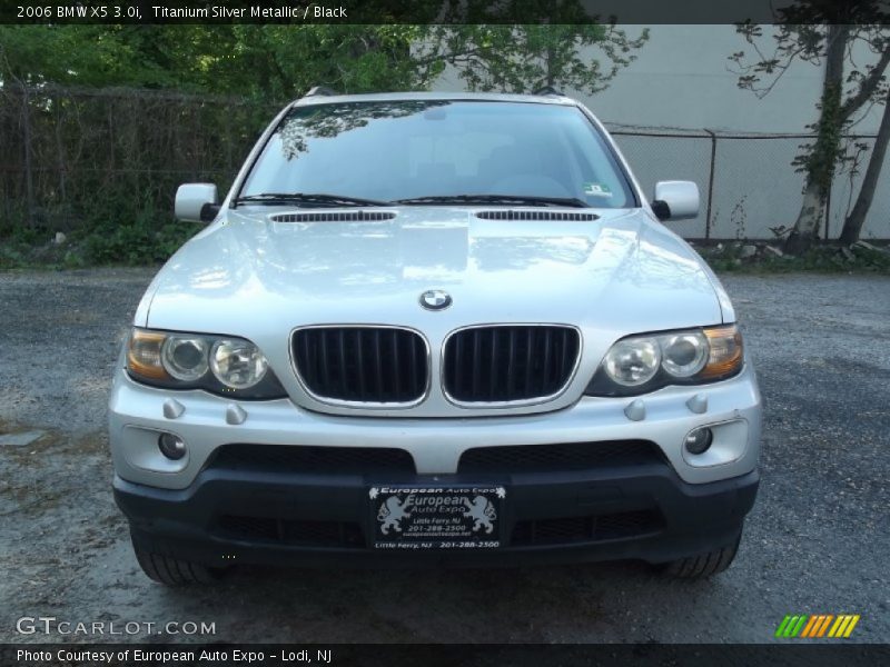 Titanium Silver Metallic / Black 2006 BMW X5 3.0i