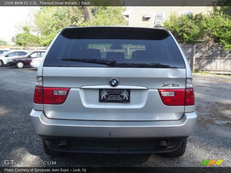 Titanium Silver Metallic / Black 2006 BMW X5 3.0i