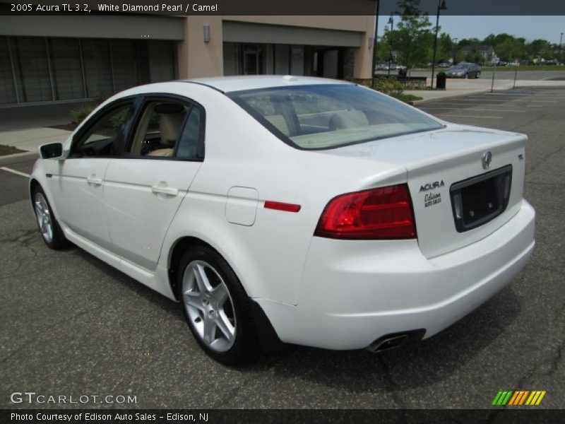 White Diamond Pearl / Camel 2005 Acura TL 3.2