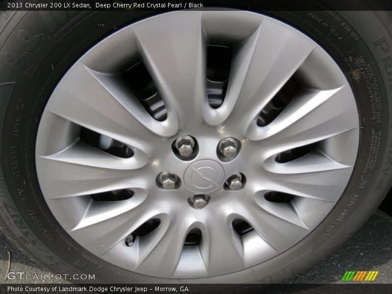 Deep Cherry Red Crystal Pearl / Black 2013 Chrysler 200 LX Sedan