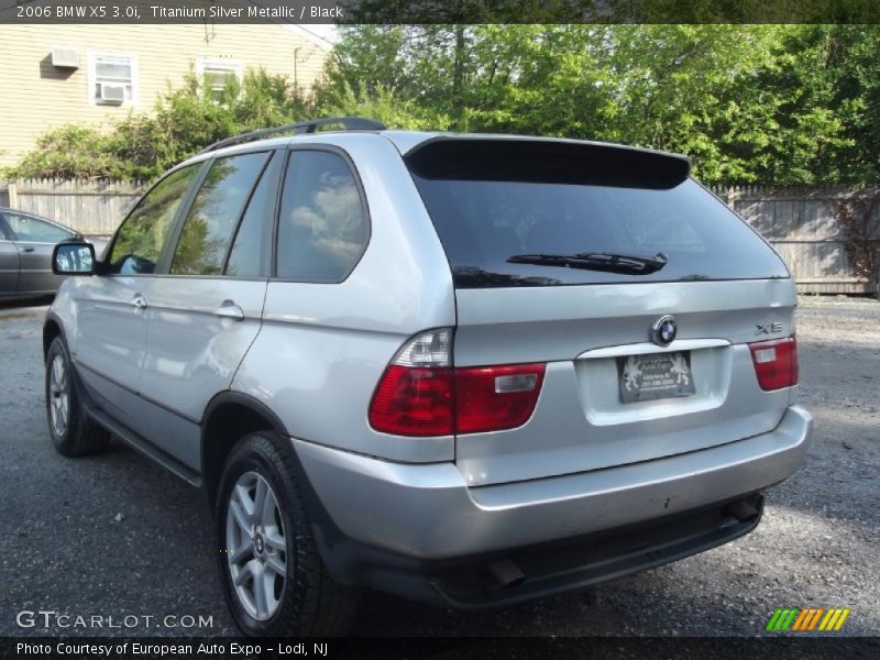 Titanium Silver Metallic / Black 2006 BMW X5 3.0i