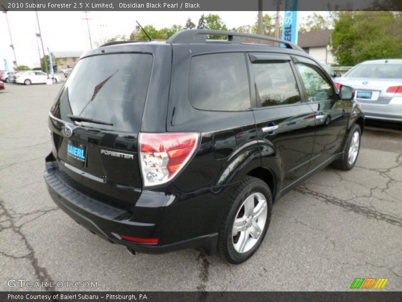 Obsidian Black Pearl / Black 2010 Subaru Forester 2.5 X Limited
