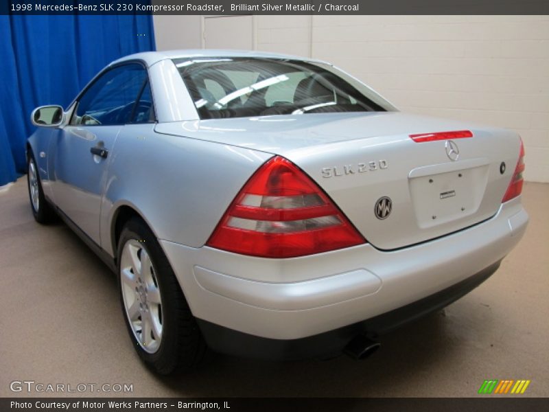 Brilliant Silver Metallic / Charcoal 1998 Mercedes-Benz SLK 230 Kompressor Roadster