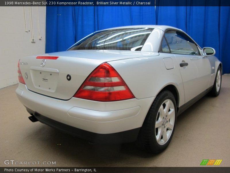 Brilliant Silver Metallic / Charcoal 1998 Mercedes-Benz SLK 230 Kompressor Roadster