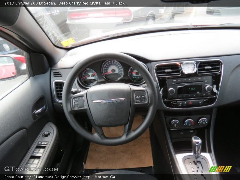 Deep Cherry Red Crystal Pearl / Black 2013 Chrysler 200 LX Sedan