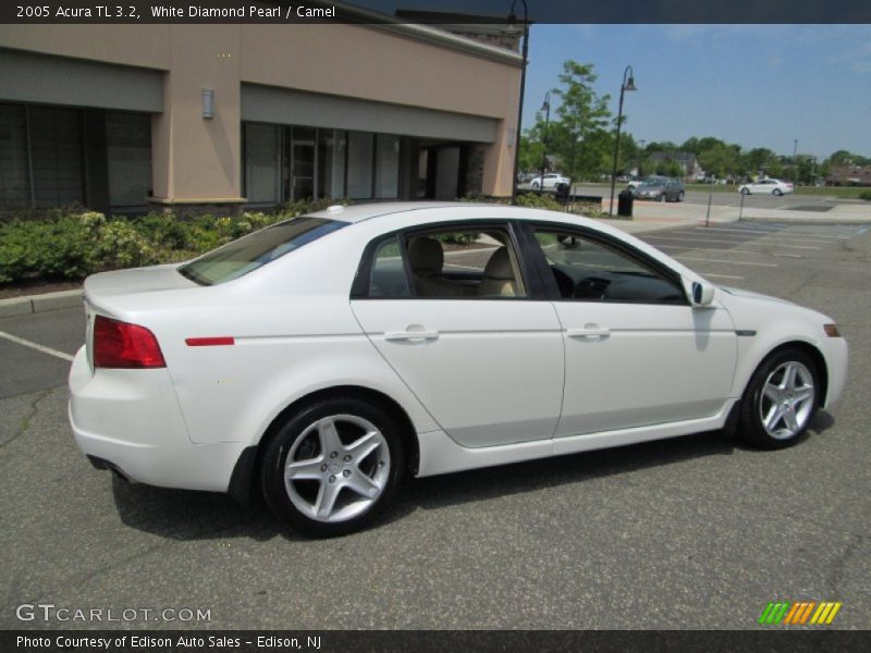 White Diamond Pearl / Camel 2005 Acura TL 3.2