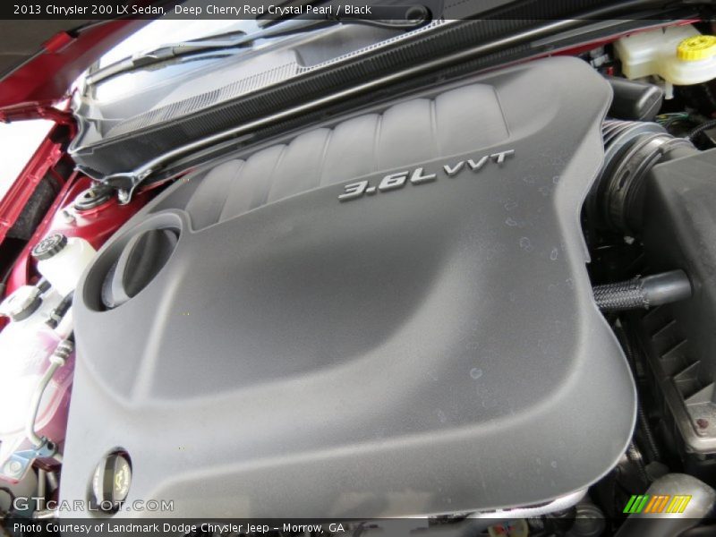 Deep Cherry Red Crystal Pearl / Black 2013 Chrysler 200 LX Sedan