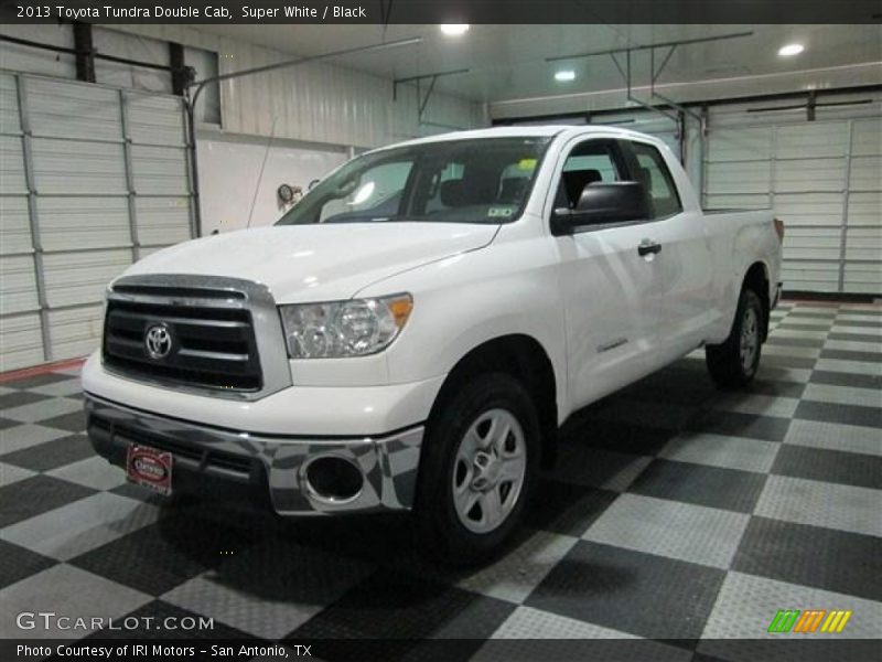 Super White / Black 2013 Toyota Tundra Double Cab