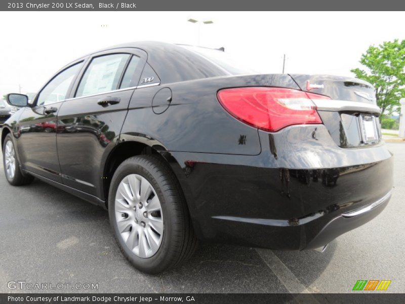 Black / Black 2013 Chrysler 200 LX Sedan
