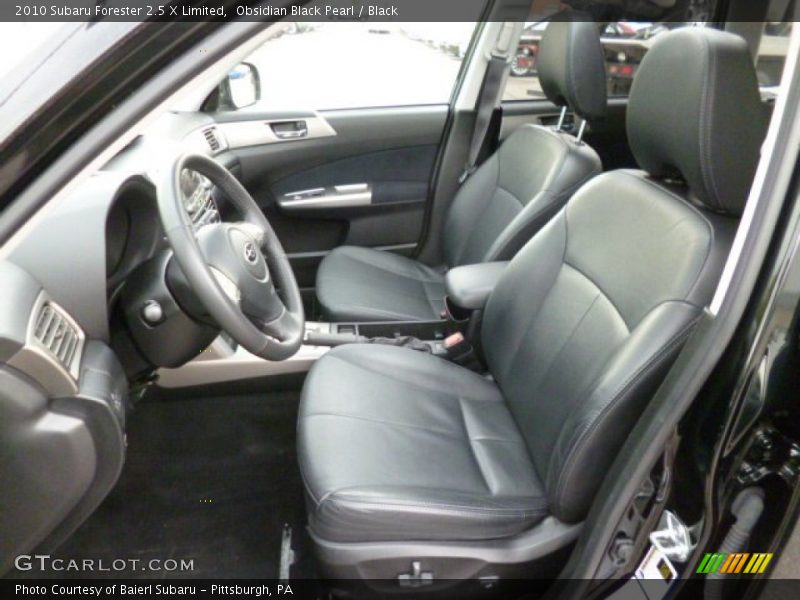 Obsidian Black Pearl / Black 2010 Subaru Forester 2.5 X Limited