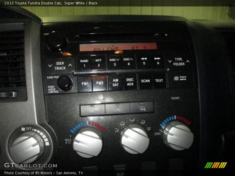 Super White / Black 2013 Toyota Tundra Double Cab