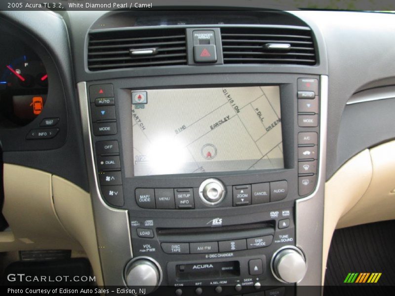 White Diamond Pearl / Camel 2005 Acura TL 3.2