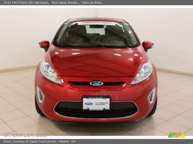 Red Candy Metallic / Charcoal Black 2012 Ford Fiesta SES Hatchback