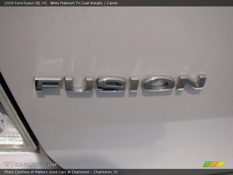 White Platinum Tri Coat Metallic / Camel 2009 Ford Fusion SEL V6