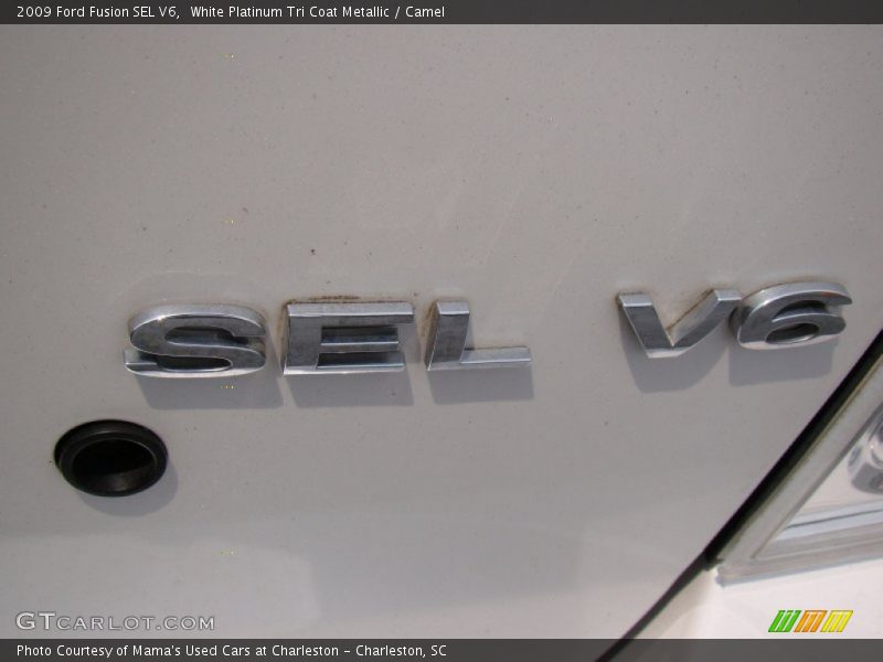 White Platinum Tri Coat Metallic / Camel 2009 Ford Fusion SEL V6