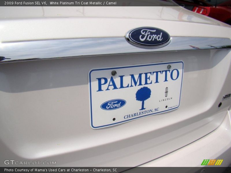 White Platinum Tri Coat Metallic / Camel 2009 Ford Fusion SEL V6