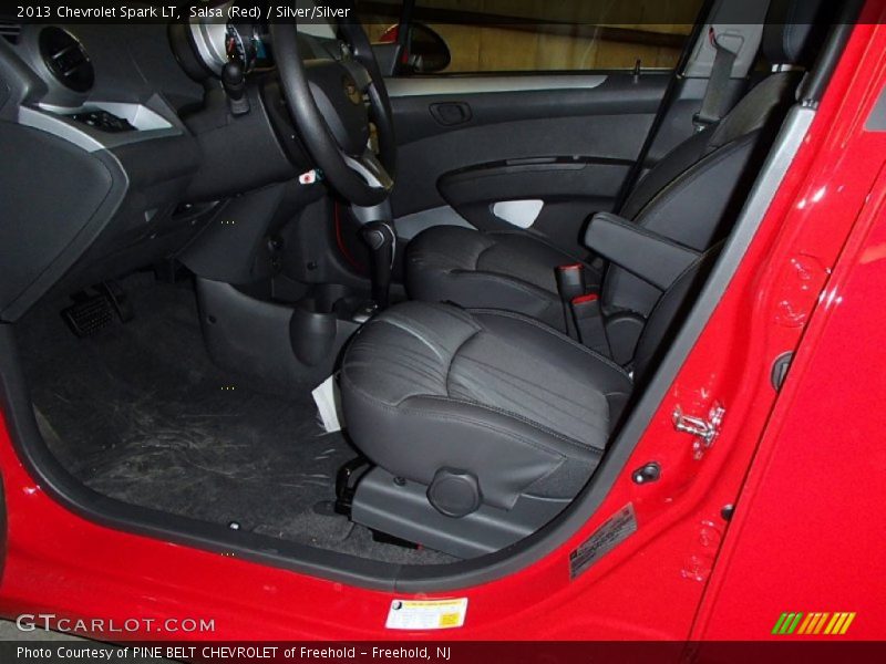 Salsa (Red) / Silver/Silver 2013 Chevrolet Spark LT