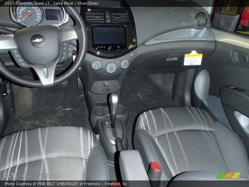 Salsa (Red) / Silver/Silver 2013 Chevrolet Spark LT
