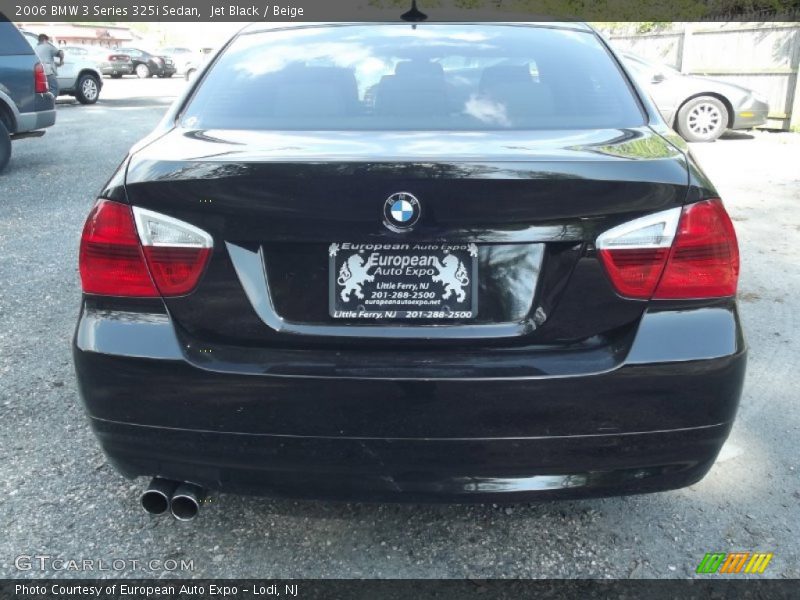 Jet Black / Beige 2006 BMW 3 Series 325i Sedan