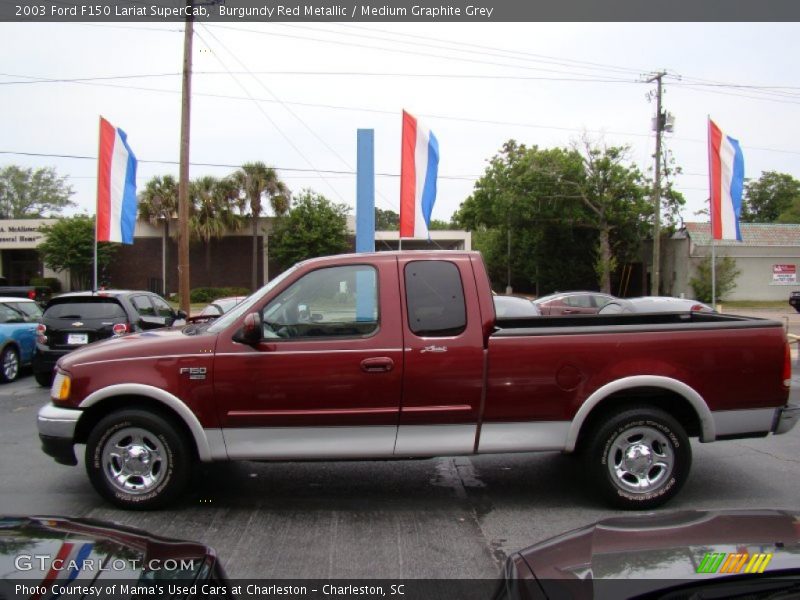  2003 F150 Lariat SuperCab Burgundy Red Metallic